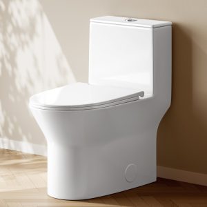 DeerValley DV-1F0250 One-Piece Toilet Soft-Close Seat Skirted Design Dual Flush