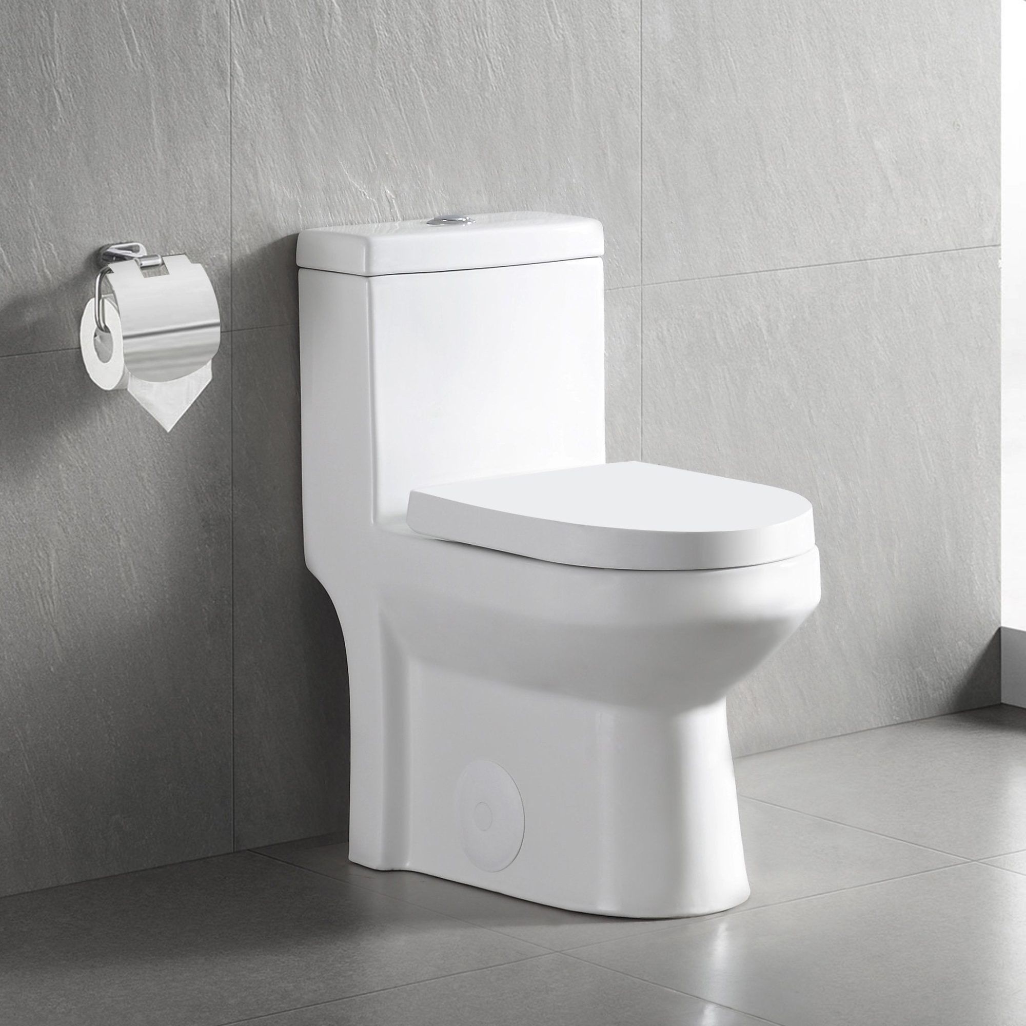 DeerValley DV-1F52812 Compact One-Piece Toilet Efficient Dual Flush & Quiet Seat