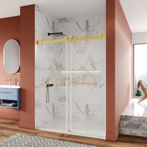 DeerValley DV-1SD052 60"x 76" Shower Enclosure Double Sliding Frameless