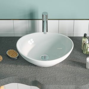 DeerValley DV-1V051 Vessel Bathroom Sink Seamless Scratch-Resistant High-Gloss Easy Clean