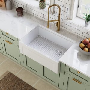 DeerValley DV-1K0265 Workstation Kitchen Sink – Reversible Apron, Spacious Single Bowl